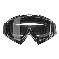 Motorcycle Goggles for Men Women,ATV Goggles Riding Goggles,Car Accessories Protective Safety Glasses for Motorcycle (Black Frame + Clear Lens)