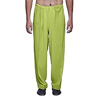 Rayon Adjustable Solid Pajama Ethnic Wear Men Bottom Pant