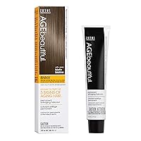 AGE beautiful Permanent Hair Color Dye Liqui Creme | 100% Gray Coverage | Anti-Aging Haircolor | Biotin for Thicker, Fuller Hair | Professional Salon Coloring