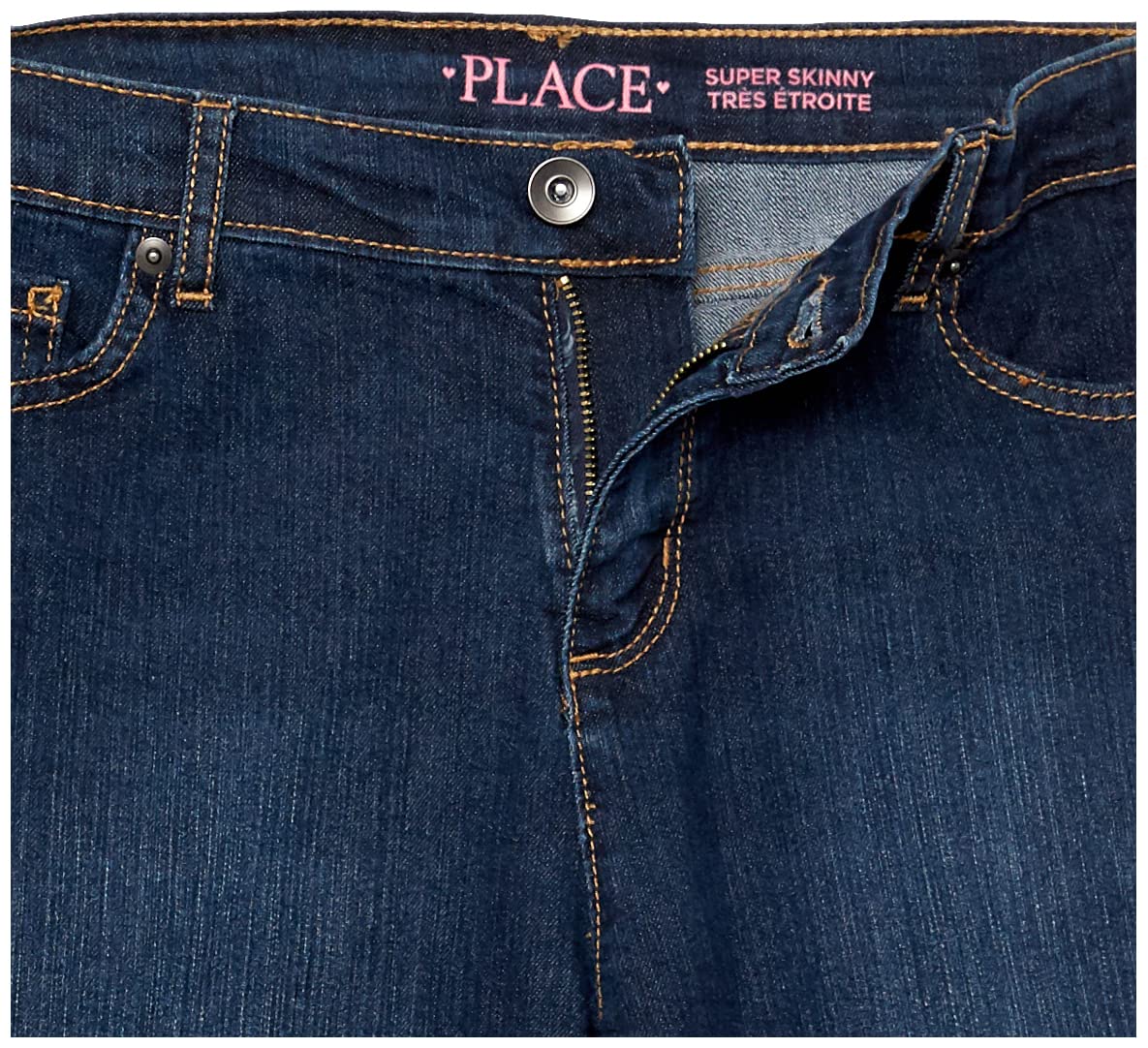 The Children's Place Girls Super Skinny Jeans,Black Wash/Dk Twlight/Victory Blue Wash/Sky Wash 4 Pack,6X/7