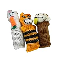 Barn Yarn Hand Knit Wool Cat Toy, stuffed with Organic Catnip (3 pack)