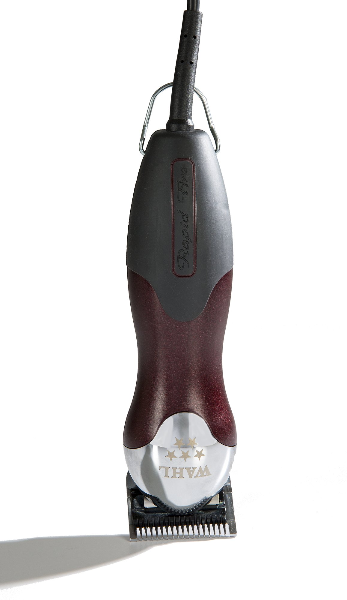 Wahl Professional 5 Star Rapid Fire Clipper for High Precision Cutting with 4 Steel Blade Extenders for Professional Barbers and Stylists – Model 8233-200