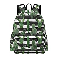 Cactus Plant Backpack Lightweight Laptop Backpack Business Bag Casual Shoulder Bags Daypack for Women Men
