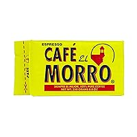Premium Ground Coffee, Café El Morro, 250g (8.81 oz), Pack of 24, Gourmet Dark Roast Espresso Coffee, Pure Ground, Vacuum Pack, Experience the Rich Taste of Puerto Rican Espresso