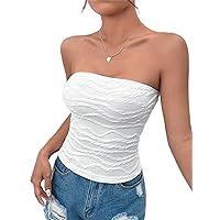 Women's Tops Solid Tube Top Sexy Tops for Women
