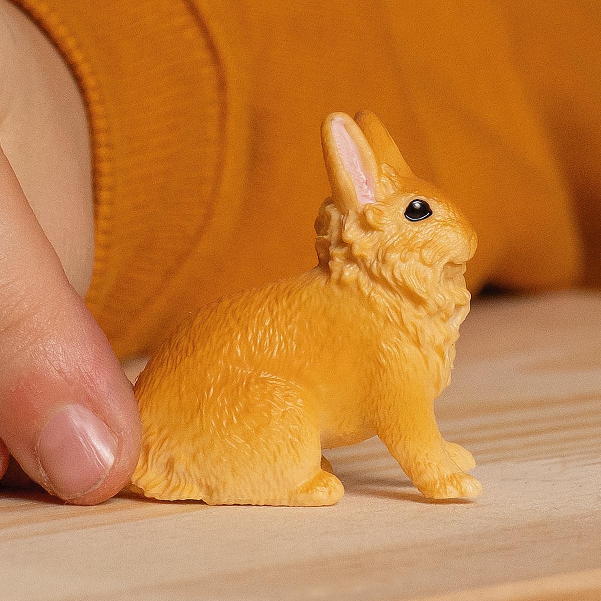 Schleich Farm World New 2024 Farm Animal Toy Lionhead Rabbit Figurine