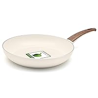 グリーンパン(Greenpan) Green Pan Frying Pan, 11.0 inches (28 cm), IH Compatible, Woodby, Ceramic, Non-Stick, Fluorine-Free, Safe and Secure