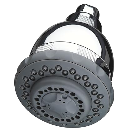 Culligan WSH-C125 Wall-Mounted Filtered Showerhead with Massage, 10,000 Gallon, Chrome, 8.5