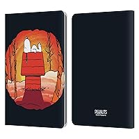Head Case Designs Officially Licensed Peanuts Snoopy Spooktacular Leather Book Wallet Case Cover Compatible with Kindle Paperwhite 1/2 / 3