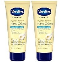 Hand Cream for Dry Skin - Hydra Strength Hand Lotion with Hyaluronic Acid, Vitamin C, and Shea Butter, Intensive Care Hand Repair Cream, 3.4 Oz Ea (Pack of 2)