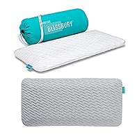 BLISSBURY King Stomach Sleeping Pillow 2.6 Inch & Additional King Size Pillow Case in Gray
