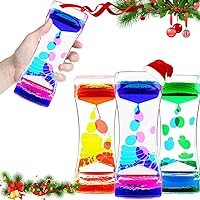 3 Pack Liquid Motion Bubbler Timer,Hourglass Liquid Bubbler Timer,Sensory Toys for Kids Teenager Adults,ADHD Fidget Toy, Release Stress Relieve Tension