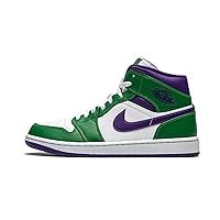 Jordan Mens Air 1 Mid 554724 300 Aloe Verde/Court Purple - Size 11