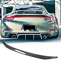 MCARCAR KIT Carbon Fiber Trunk Spoiler fits for Porsche 911 991 996 2012 2013 2014 2015 Rear Boot Lid Highkick Wing Lip Factory Outlet