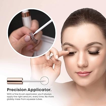 Companion Eyelash Glue - Dries Clear, Latex-Free | Best Hypoallergenic Adhesive | Strong Hold for False Eyelashes | Perfect Duo for Sensitive Eyes | ESQIDO Long-Lasting Lash Glue (Original Formula)