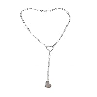 Orphelia Jewelry Damen-Halskette mit Anhänger 925 Sterling Silber Herz 40cm ZK-2537