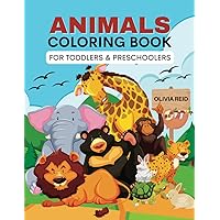 Animals Coloring Book for Toddlers and Preschoolers: Fun Educational Workbook for Kids Ages 3-5 Years | Wildlife, Farm, and Sea Animals