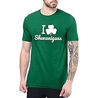 Funny St Patricks Day Shirt Men - Irish Shamrock Saint Patricks Day Shenanigans Outfit for Man