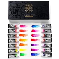 Paul Rubens Watercolor Paint Artist Grade, 48 Colors Watercolor Paints Set  Solid Cakes with Palette and Watercolor Journal 100% Cotton Hot Press For