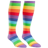 Sock It To Me Wide Calf Stretch Rainbow Socks
