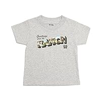 Cinch Toddler-Boys' Greetings from The Ranch Logo Graphic T-Shirt Heather Grey 4T