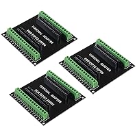 3PCS ESP32 Breakout Board GPIO 1 into 2 Compatible with 30 Pins ESP32S ESP32 Development Board 2.4 GHz Dual Core WLAN WiFi + Bluetooth 2-in-1 Microcontroller ESP-WROOM-32 Chip for Arduino