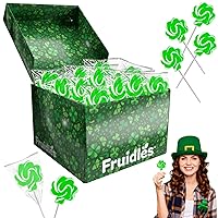 St. Patrick's Swirl Lollipop Green and White, Party Bag Fillers, Individually Wrapped (288-Pack)