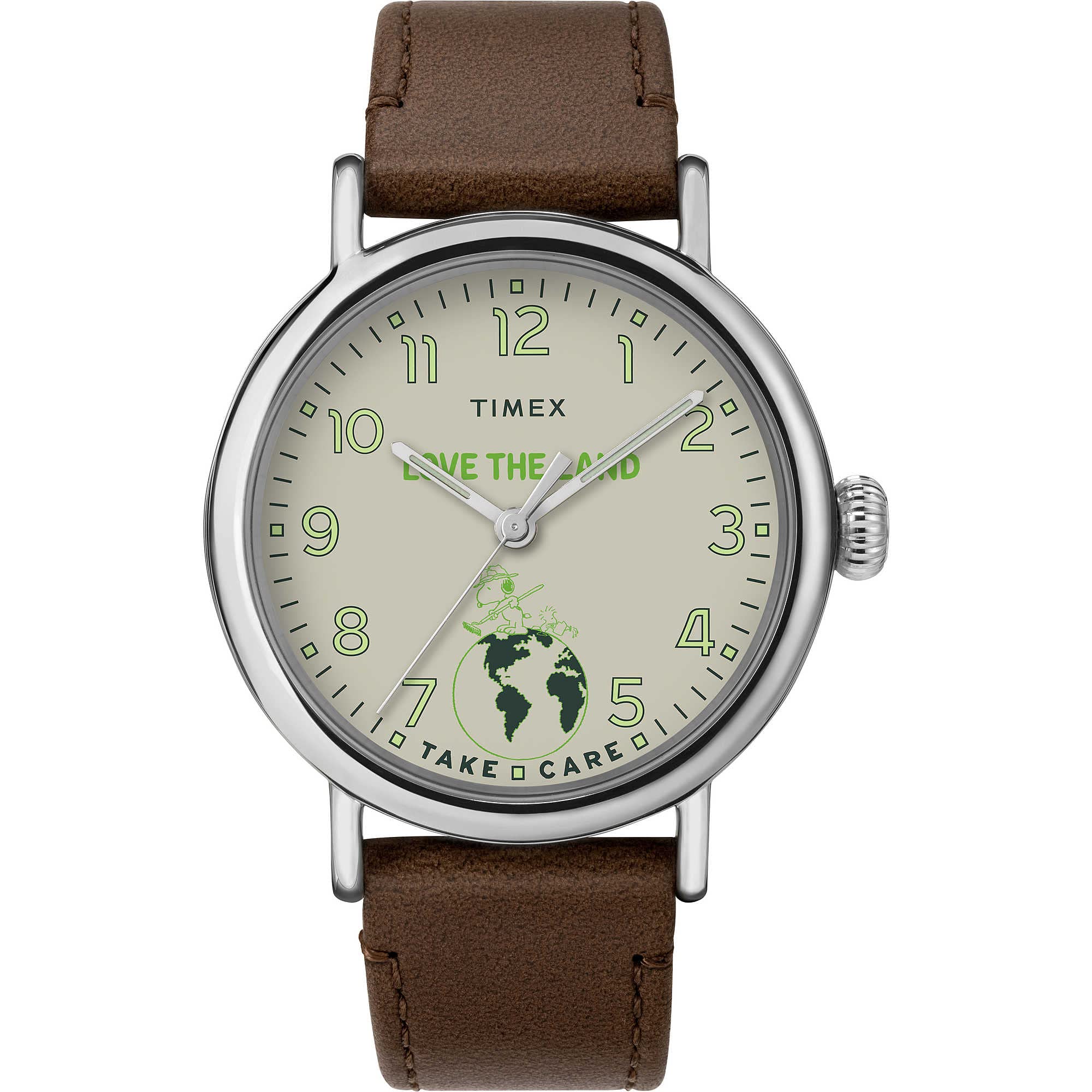 Timex TW2V32700 Men's Analogue Quartz Watch with Leather Strap, Black, Strap
