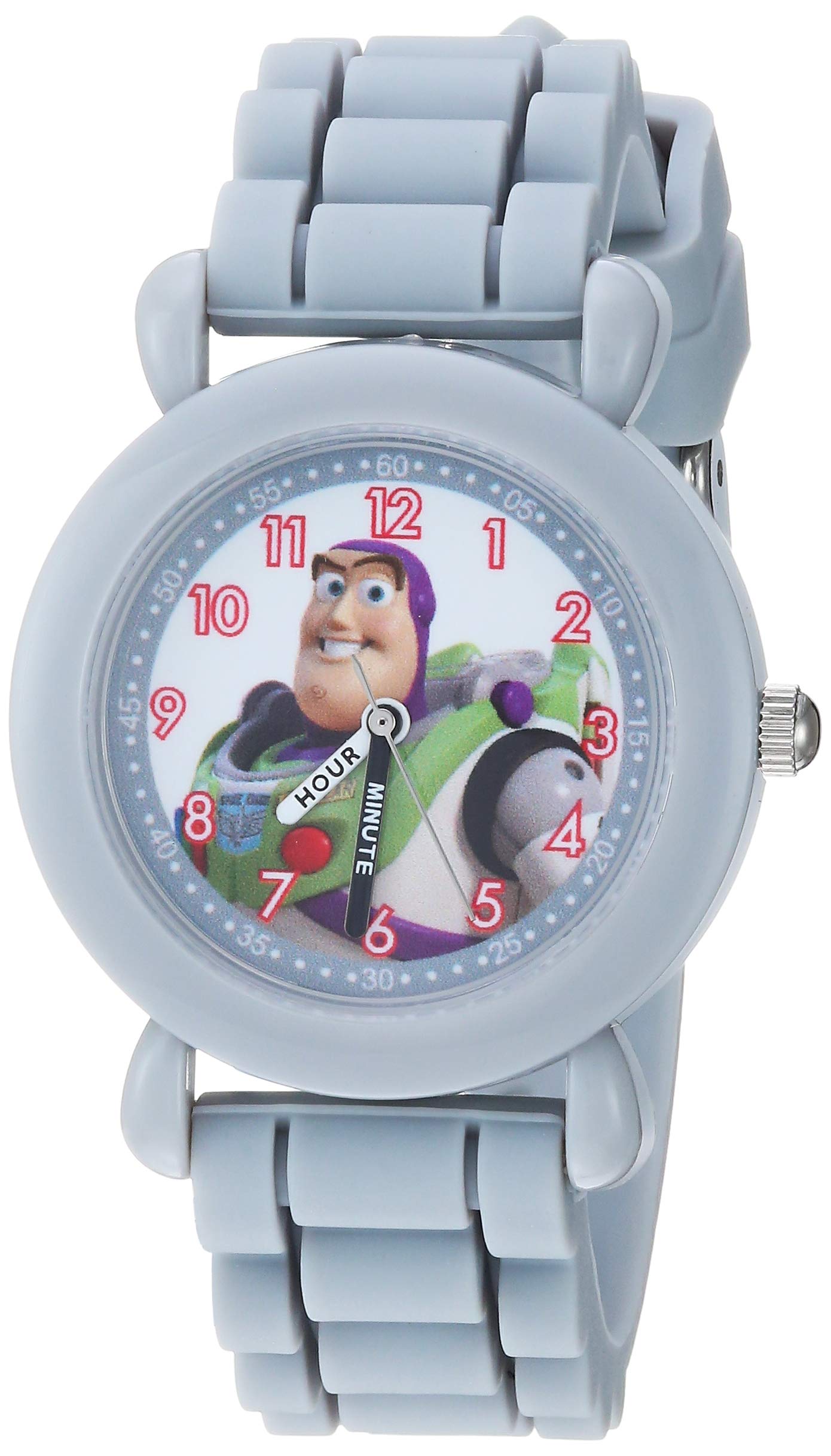 Disney Toy Story Kids' Plastic Time Teacher Analog Quartz Silicone Strap Watch