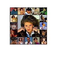 Gia Carangi Vintage Fashion Poster Sexy Poster Canvas Painting Wall Art Poster for Bedroom Living Room Decor 28x28inch(70x70cm) Unframe-style