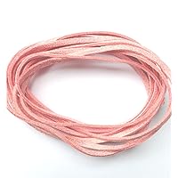Faux Leather Suede Beading Cord (Metallic Pink, 10 ft)