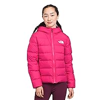 THE NORTH FACE Girls' Reversible North Down Hooded Jacket, Mr. Pink, X-Large