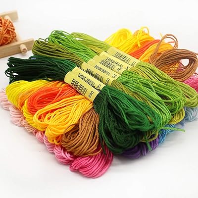 XLSFPY Embroidery Floss 100 Skeins Colored String Embroidery