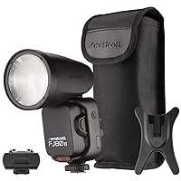 Westcott FJ80 II M Universal Touchscreen 80Ws Round Head Speedlight Flash with Multi-Brand Camera Mount - On Camera Shoe Mount or Off-Camera Flash (Includes Adapter Compatible with Sony Cameras)