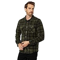 O'NEILL Men's Glacier Superfleece Flannel - Long Sleeve Flannel Shirt for Men - Casual Button-Up Shirt