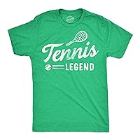 Mens Funny T Shirts Tennis Lengend Sarcastic Sports Graphic Tee for Men