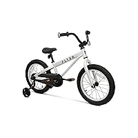 Flyer™ 16” Kids’ Bike, White Toddler and Kids Bike, 16 Inch Wheels, Training Wheels Included, Boys and Girls Ages 4-6 Years Old, Multiple Color Options