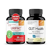 Sandhu's Uripac 36mg PACs w/Cranberry Extract & Gut Health w/Prebiotic, Probiotic, Postbiotic & L-Glutamine| Supports UTI Avoidance, Kidney Cleanse Detox and Repair & Digestive Health| Made in USA