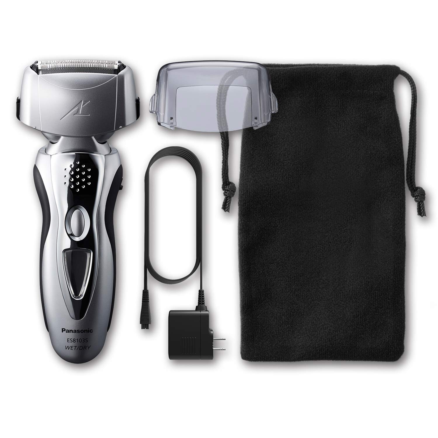 Panasonic Electric Shaver and Trimmer for Men ES8103S Arc3, Wet/Dry with 3 Nanotech Blades and Flexible Pivoting Head