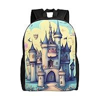 Fairytale Castle Backpack For Women Men Travel Laptop Backpack Rucksack Casual Daypack Lightweight Travel Bag