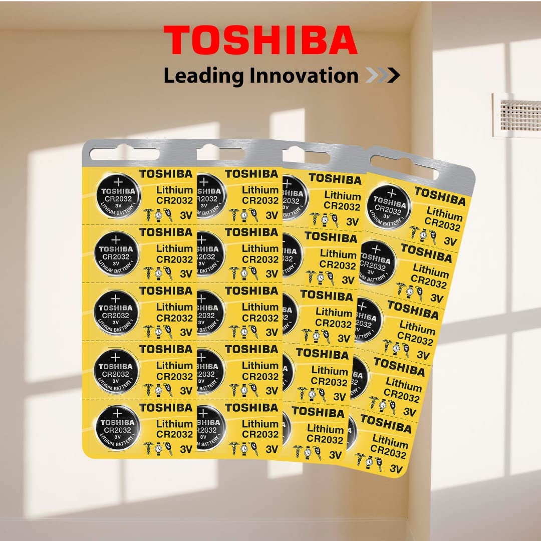 Toshiba CR2032 3 Volt Lithium Coin Battery (20 Batteries)