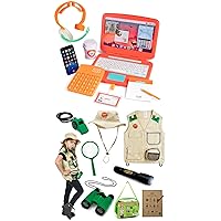 Born Toys Toddler Pretend Play Office Set and Outdoor Explorer Kit for Kids Ages 2-7 Dress Up & Pretend Play Costumes for Boys & Girls