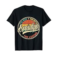 Mens Grandpa The Man The Myth The Legend Father's Day T-Shirt