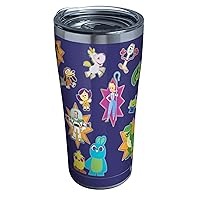 Tervis Disney Pixar Toy Story 4 Collage Triple Walled Insulated Tumbler Travel Cup Keeps Drinks Cold & Hot, 20oz Legacy, Stainless Steel