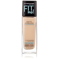 Maybelline New York Fit Me Matte Plus Pore Less Foundation Makeup, Natural Ivory, 1 Fluid Ounce