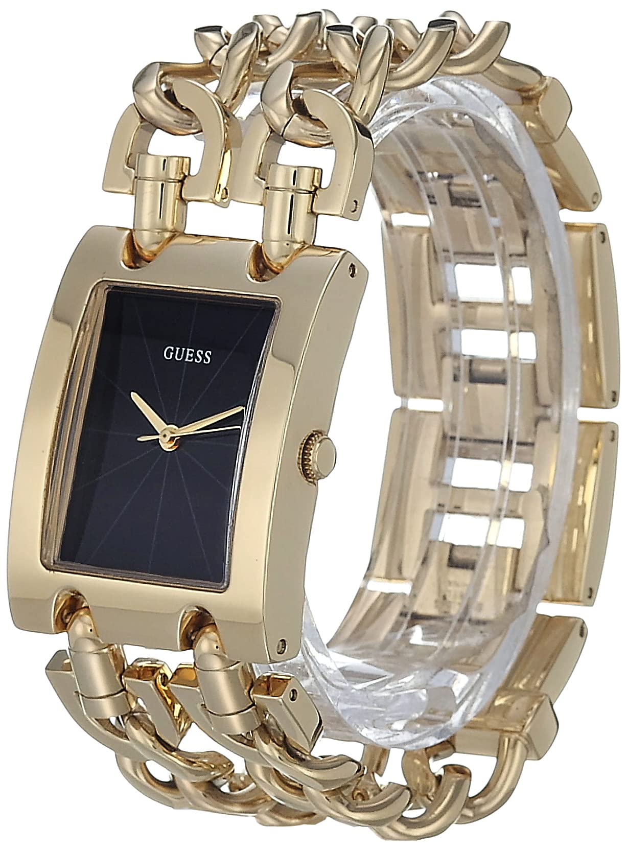 GUESS Women's Multi-Chain Bracelet Watch with Self-Adjustable Links