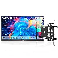 SYLVOX Outdoor TV with TV Mount & Cover, 4K QLED Outdoor TV 65