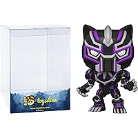B l a c k Panther: P o p ! Vinyl Figurine Bundle with 1 Compatible 'ToysDiva' Graphic Protector (830-55234 - B)