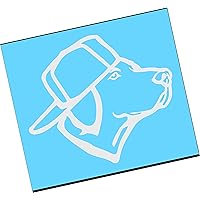 LAB with HAT Vinyl Decal Sticker Window Diesel Truck Car Hunting Deer Kennels Bow Dogs (6