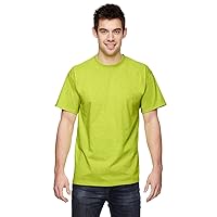 Fruit of the Loom 5 oz, 100% Heavy Cotton HD T-Shirt, Medium, Safety Green